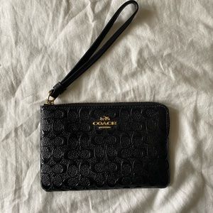 Black Coach Wristlet